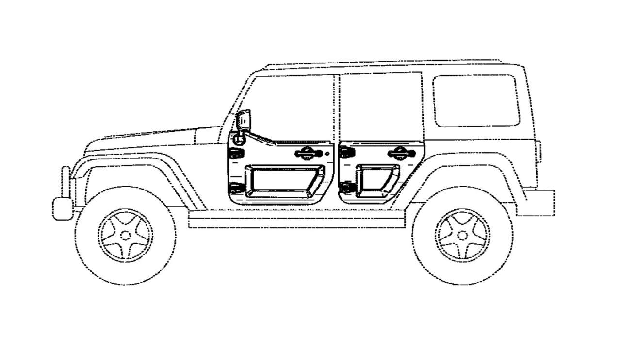 Jeep patent shows off doors Bronco fans will recognize